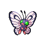 Shiny Butterfree as it appears in Sword & Shield
