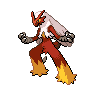 Shiny Blaziken as it appears in Sword & Shield