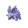 Shiny Nidorino as it appears in Brilliant Diamond & Shining Pearl