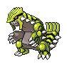 Shiny Groudon as it appears in Scarlet & Violet