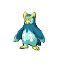 Shiny Prinplup as it appears in Scarlet & Violet
