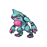 Shiny Toxicroak as it appears in Sword & Shield