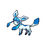 Shiny Glaceon as it appears in Brilliant Diamond & Shining Pearl
