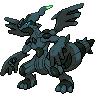 Shiny Zekrom as it appears in Sword & Shield