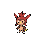Shiny Chespin as it appears in Scarlet & Violet