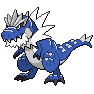Shiny Tyrantrum as it appears in Sword & Shield
