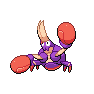Shiny Crabrawler as it appears in Scarlet & Violet