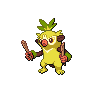 Shiny Thwackey as it appears in Scarlet & Violet
