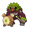 Shiny Rillaboom as it appears in Scarlet & Violet