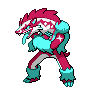 Shiny Obstagoon as it appears in Sword & Shield