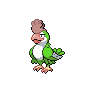 Shiny Squawkabilly as it appears in Scarlet & Violet