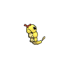 Shiny Caterpie as it appears in X & Y