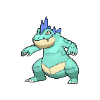 Shiny Feraligatr as it appears in X & Y