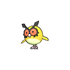 Shiny Hoothoot as it appears in Omega Ruby & Alpha Sapphire