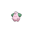 Shiny Cleffa as it appears in X & Y