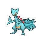 Shiny Sceptile as it appears in X & Y