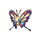 Shiny Beautifly as it appears in X & Y