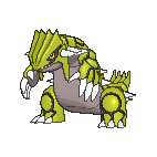 Shiny Groudon as it appears in X & Y