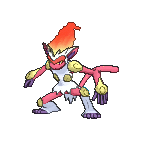 Shiny Infernape as it appears in X & Y
