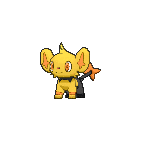Shiny Shinx as it appears in Omega Ruby & Alpha Sapphire