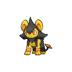 Shiny Luxio as it appears in Omega Ruby & Alpha Sapphire
