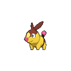 Shiny Tepig as it appears in X & Y
