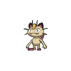 Shiny Meowth as it appears in Omega Ruby & Alpha Sapphire