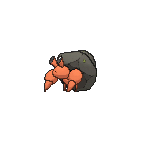 Shiny Dwebble as it appears in X & Y