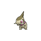 Shiny Axew as it appears in Omega Ruby & Alpha Sapphire
