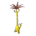 Shiny Alolan Exeggutor as it appears in Ultra Sun & Ultra Moon