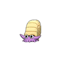 Shiny Omanyte as it appears in Ultra Sun & Ultra Moon