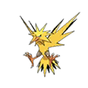 Shiny Zapdos as it appears in Sun & Moon