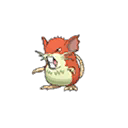 Shiny Raticate as it appears in Sun & Moon