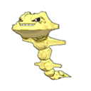 Shiny Steelix as it appears in Ultra Sun & Ultra Moon
