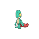 Shiny Treecko as it appears in Sun & Moon