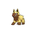 Shiny Poochyena as it appears in Ultra Sun & Ultra Moon