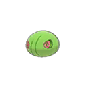 Shiny Cascoon as it appears in Sun & Moon