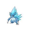 Shiny Alolan Sandslash as it appears in Ultra Sun & Ultra Moon