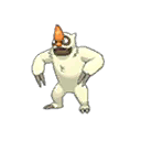 Shiny Vigoroth as it appears in Sun & Moon