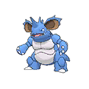 Shiny Nidoking as it appears in Sun & Moon