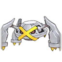 Shiny Metagross as it appears in Sun & Moon