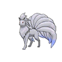 Shiny Ninetales as it appears in Sun & Moon