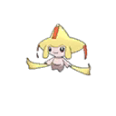 Shiny Jirachi as it appears in Ultra Sun & Ultra Moon
