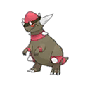 Shiny Rampardos as it appears in Ultra Sun & Ultra Moon