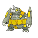 Shiny Rhyperior as it appears in Sun & Moon