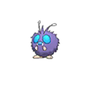 Shiny Venonat as it appears in Ultra Sun & Ultra Moon