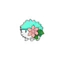 Shiny Shaymin as it appears in Ultra Sun & Ultra Moon