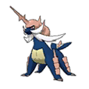 Shiny Samurott as it appears in Ultra Sun & Ultra Moon
