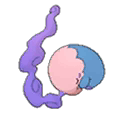 Shiny Musharna as it appears in Sun & Moon