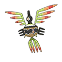 Shiny Sigilyph as it appears in Ultra Sun & Ultra Moon